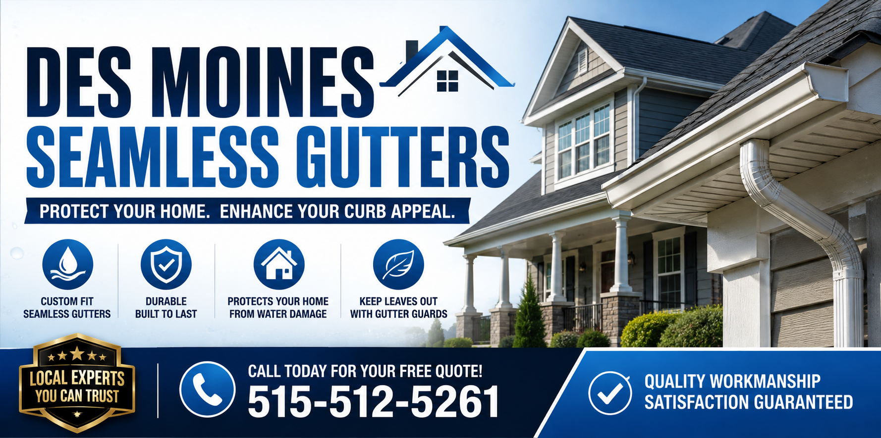 Des Moines Seamless Gutters